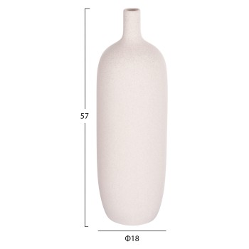 CERAMIC TABLE DECOR GALAD FK4623.01 OFF WHITE WITH CRYSTALLIZATION Φ18x57Hcm.