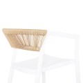 ARMCHAIR POLYPROPYLENE BOGI FK6240.01 WHITE WITH BEIGE PP ROPE 55x53.5x74Hcm. ARMCHAIR POLYPROPYLENE BOGI FK6240.01 WHITE WITH BEIGE PP ROPE 55x53.5x74Hcm.