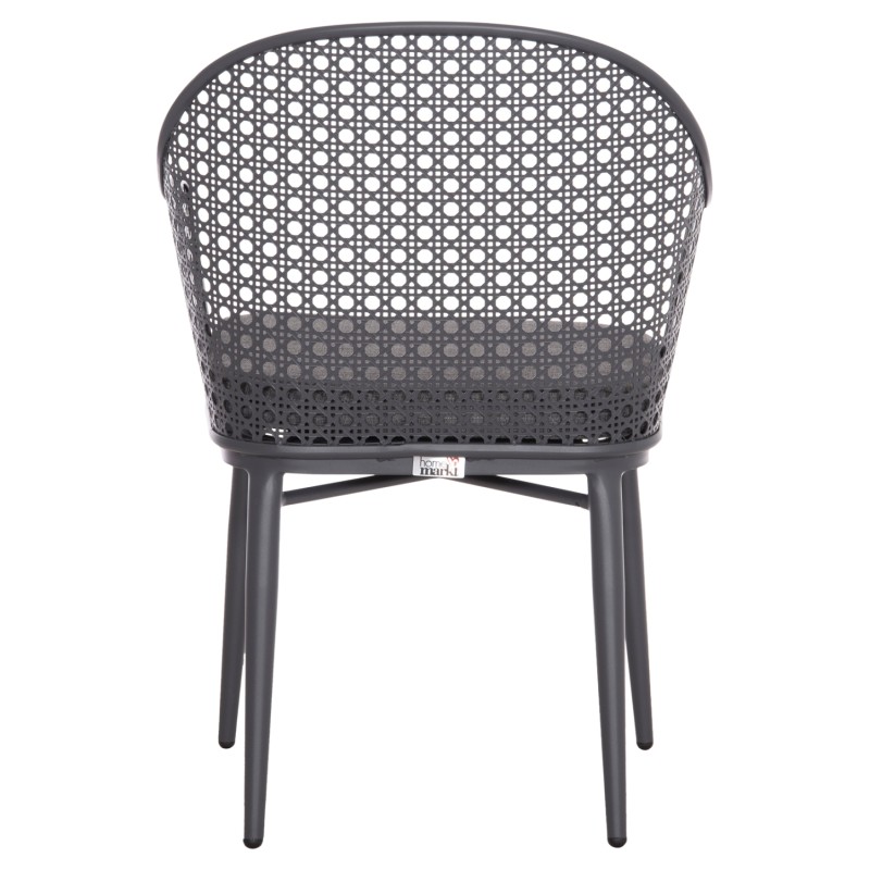ALUMINUM ARMCHAIR OREGO FK6268.01 FRAME AND CUSHION IN DARK GREY 56x59x81Hcm. ALUMINUM ARMCHAIR OREGO FK6268.01 FRAME AND CUSHION IN DARK GREY 56x59x81Hcm.