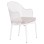ALUMINUM ARMCHAIR OREGO FK6268.02 WHITE-CUSHION LIGHT GREY 56x59x81Hcm.