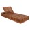 SUNLOUNGER WITHOUT CUSHIONS VERNON FK6331 TEAK WOOD IN NATURAL 200x80x25Hcm.