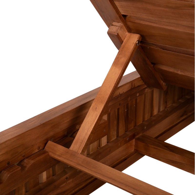SUNLOUNGER WITHOUT CUSHIONS VERNON FK6331 TEAK WOOD IN NATURAL 200x80x25Hcm. SUNLOUNGER WITHOUT CUSHIONS VERNON FK6331 TEAK WOOD IN NATURAL 200x80x25Hcm.