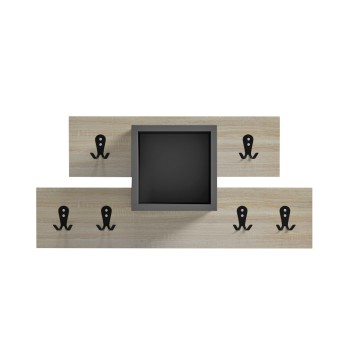 ENTRYWAY HANGER WITH SHELF SLOT FK18077.02 MELAMINE IN SONAMA-GREY 69x12x32Hcm.