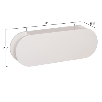 ENTRYWAY HANGER WITH CABINET SHELF STOR FK18078.01 MELAMINE IN WHITE 84x15.5x28.5Hcm. ENTRYWAY HANGER WITH CABINET SHELF STOR FK18078.01 MELAMINE IN WHITE 84x15.5x28.5Hcm.