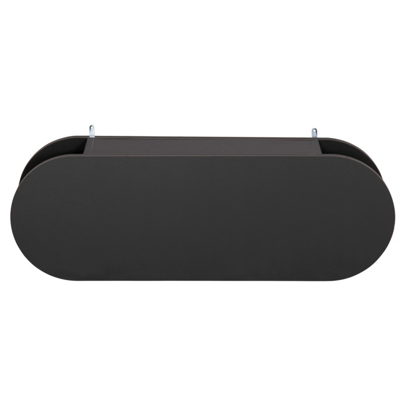 ENTRYWAY HANGER WITH CABINET SHELF STOR FK18078.03 MELAMINE IN DARK GREY 84x15.5x28.5Hcm. ENTRYWAY HANGER WITH CABINET SHELF STOR FK18078.03 MELAMINE IN DARK GREY 84x15.5x28.5Hcm.