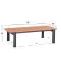 OUTDOOR LOUNGE SET 4PCS ELARA FK6195.01 DARK GREY ALUMINUM-GREY OLEFIN-TEAK WOOD OUTDOOR LOUNGE SET 4PCS ELARA FK6195.01 DARK GREY ALUMINUM-GREY OLEFIN-TEAK WOOD
