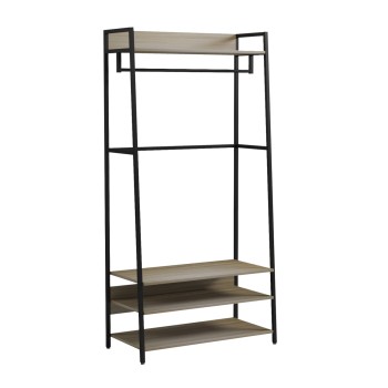 ENTRYWAY FURNITURE/OPEN ACCESS WARDROBE ARANJA FK18084 METAL-MELAMINE 84x40x169Hcm.