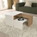 COFFEE TABLES 3PCS SET BENTIL FK9444.11 MELAMINE IN SONAMA-WHITE 65x35x45Hcm.