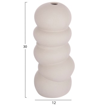 CERAMIC TABLE DECOR ROOK FK4630.03 MATTE GREY Φ12x30Hcm. CERAMIC TABLE DECOR ROOK FK4630.03 MATTE GREY Φ12x30Hcm.