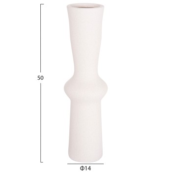 CERAMIC TABLE DECOR SCEPTER FK4637.01 OFF WHITE WITH CRYSTALLIZATION Φ14x50Hcm. CERAMIC TABLE DECOR SCEPTER FK4637.01 OFF WHITE WITH CRYSTALLIZATION Φ14x50Hcm.