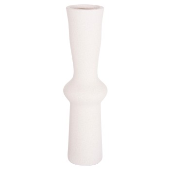 CERAMIC TABLE DECOR SCEPTER FK4637.01 OFF WHITE WITH CRYSTALLIZATION Φ14x50Hcm.