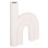 CERAMIC TABLE DECOR ARCON FK4638.01 OFF WHITE WITH CRYSTALLIZATION 25,5x6x34Hcm.