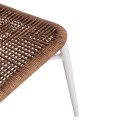 ALUMINUM CHAIR LYNN FK6267.02 WHITE FRAME-P.E. RATTAN IN NATURAL COLOR 57x61x79Hcm. ALUMINUM CHAIR LYNN FK6267.02 WHITE FRAME-P.E. RATTAN IN NATURAL COLOR 57x61x79Hcm.