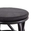 ALUMINUM ROUND STOOL CHINO FK6285.02 BAMBOO LOOK & TEXTILENE IN BLACK Φ36x46Hcm. ALUMINUM ROUND STOOL CHINO FK6285.02 BAMBOO LOOK & TEXTILENE IN BLACK Φ36x46Hcm.