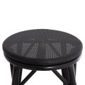 ALUMINUM MEDIUM HEIGHT BAR STOOL CHINO FK6286.02 BAMBOO LOOK & TEXTILENE IN BLACK 43x43x65Hcm. ALUMINUM MEDIUM HEIGHT BAR STOOL CHINO FK6286.02 BAMBOO LOOK & TEXTILENE IN BLACK 43x43x65Hcm.