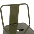 BAR STOOL WITH BACKREST MELITA-PRO FK8643.43 METAL IN DARK OLIVE GREEN 42x42x100Hcm. BAR STOOL WITH BACKREST MELITA-PRO FK8643.43 METAL IN DARK OLIVE GREEN 42x42x100Hcm.