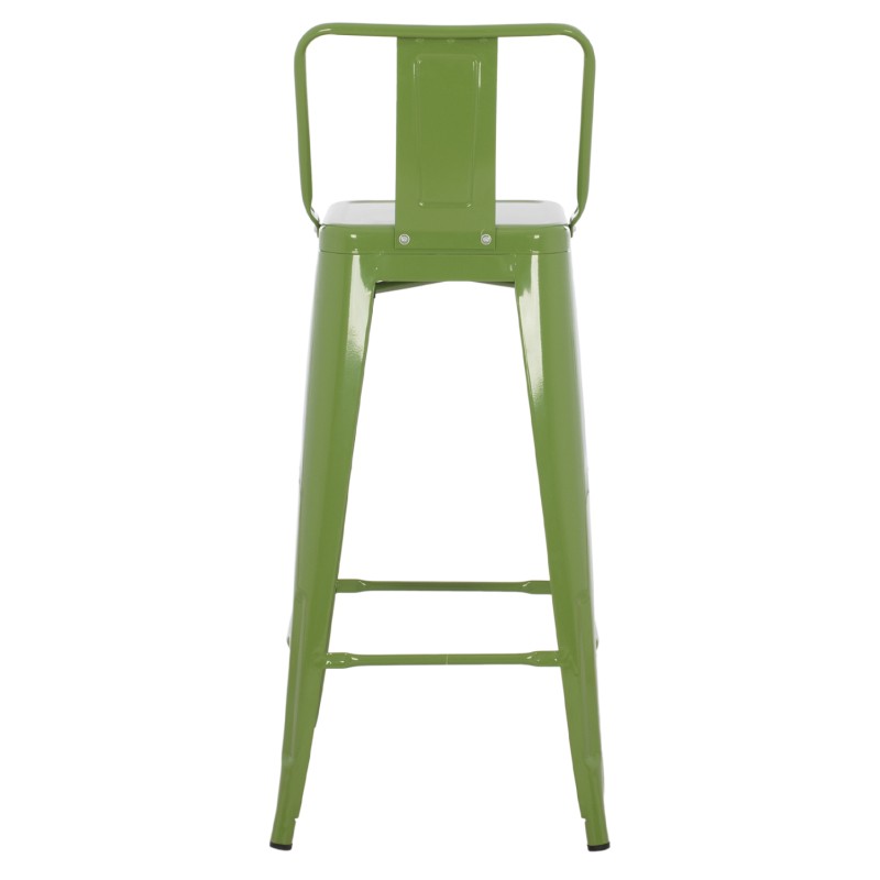 BAR STOOL WITH BACKREST MELITA-PRO FK98643.53 METAL IN LIGHT OLIVE GREEN 42x42x100Hcm. BAR STOOL WITH BACKREST MELITA-PRO FK98643.53 METAL IN LIGHT OLIVE GREEN 42x42x100Hcm.
