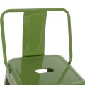 BAR STOOL WITH BACKREST MELITA-PRO FK98643.53 METAL IN LIGHT OLIVE GREEN 42x42x100Hcm. BAR STOOL WITH BACKREST MELITA-PRO FK98643.53 METAL IN LIGHT OLIVE GREEN 42x42x100Hcm.