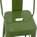 BAR STOOL MEDIUM HEIGHT MELITA-PRO FK8574.53 METAL IN LIGHT OLIVE GREEN 43x43x88Hcm. BAR STOOL MEDIUM HEIGHT MELITA-PRO FK8574.53 METAL IN LIGHT OLIVE GREEN 43x43x88Hcm.