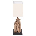 TABLE LAMP RECTANGULAR TWIGGY FK4424 DRIFTWOOD & WHITE CAP 35.5x15x47Hcm. TABLE LAMP RECTANGULAR TWIGGY FK4424 DRIFTWOOD & WHITE CAP 35.5x15x47Hcm.