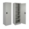 WARDROBE 1-DOOR METALLIC WITH LOCK OVIEDO FK5117.11 GREY 50x45x185Hcm.