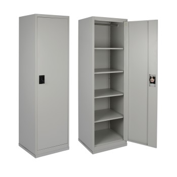 WARDROBE 1-DOOR METALLIC WITH LOCK OVIEDO FK5117.11 GREY 50x45x185Hcm. WARDROBE 1-DOOR METALLIC WITH LOCK OVIEDO FK5117.11 GREY 50x45x185Hcm.