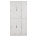 LOCKER METALLIC BRAILA FK5546.11 6 CABINETS WITH KEY LOCKS IN LIGHT GREY 90x45x185Hcm. LOCKER METALLIC BRAILA FK5546.11 6 CABINETS WITH KEY LOCKS IN LIGHT GREY 90x45x185Hcm.