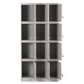 LOCKER METALLIC WITH 12 CABINETS WITH KEY LOCKS BEXLEY FK5637.11 LIGHT GREY 90x45x185Hcm. LOCKER METALLIC WITH 12 CABINETS WITH KEY LOCKS BEXLEY FK5637.11 LIGHT GREY 90x45x185Hcm.