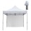 GAZEBO HEAVY DUTY WITH SIDEWALL SHADE CRESSEN FK21097 FOLDABLE-ALUMINUM SILVER FRAME-WHITE 3x3x3,4FK