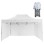 GAZEBO WITH 3 SIDEWALL SHADES CRESSEN FK21098.01 FOLDABLE-ALUMINUM SILVER FRAME-WHITE 3x4.5x3.4FK