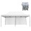 GAZEBO HEAVY DUTY WITH SIDEWALL SHADES CRESSEN FK21099 FOLDABLE-ALUMINUM SILVER FRAME-WHITE 3x6x3.4FK