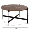 COFFEE TABLES 2PCS SET RONDA FK21089.03 MDF IN WALNUT COLOR Φ80cm & Φ50cm COFFEE TABLES 2PCS SET RONDA FK21089.03 MDF IN WALNUT COLOR Φ80cm & Φ50cm