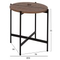 COFFEE TABLES 2PCS SET RONDA FK21089.03 MDF IN WALNUT COLOR Φ80cm & Φ50cm COFFEE TABLES 2PCS SET RONDA FK21089.03 MDF IN WALNUT COLOR Φ80cm & Φ50cm