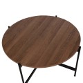 COFFEE TABLES 2PCS SET RONDA FK21089.03 MDF IN WALNUT COLOR Φ80cm & Φ50cm COFFEE TABLES 2PCS SET RONDA FK21089.03 MDF IN WALNUT COLOR Φ80cm & Φ50cm