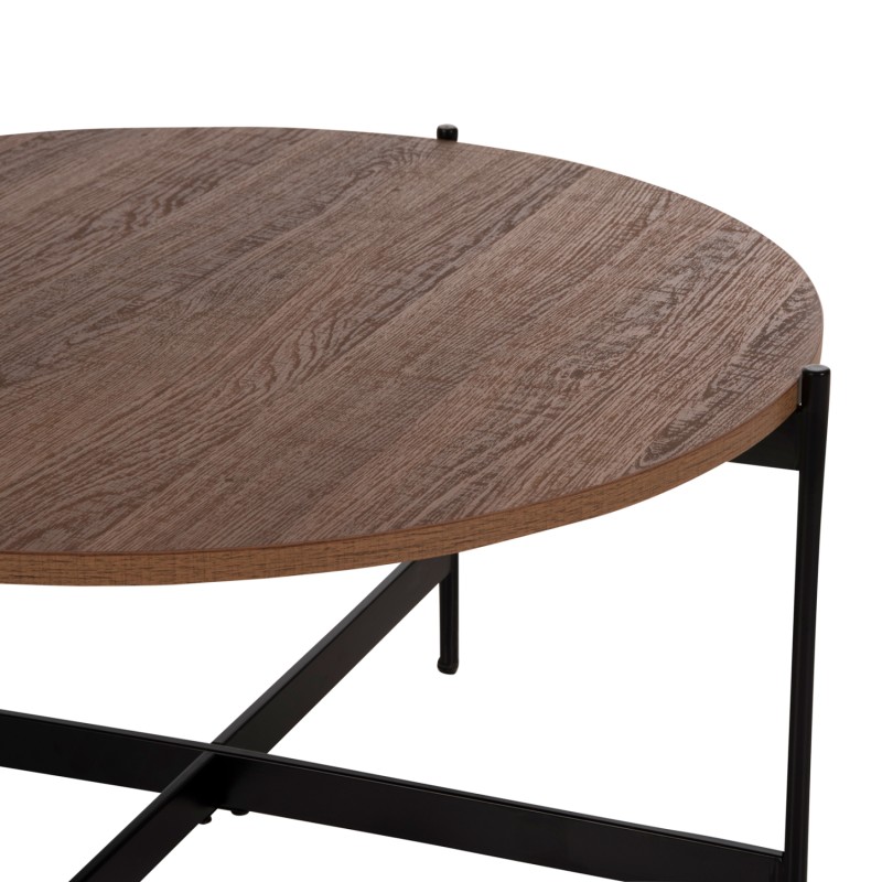 COFFEE TABLES 2PCS SET RONDA FK21089.03 MDF IN WALNUT COLOR Φ80cm & Φ50cm COFFEE TABLES 2PCS SET RONDA FK21089.03 MDF IN WALNUT COLOR Φ80cm & Φ50cm