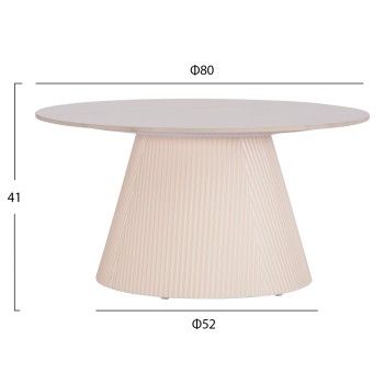COFFEE TABLES 2PCS SET DUNCAN FK21082 MDF IN CREAM WHITE AND CERAMIC TOP Φ80cm & Φ45cm COFFEE TABLES 2PCS SET DUNCAN FK21082 MDF IN CREAM WHITE AND CERAMIC TOP Φ80cm & Φ45cm