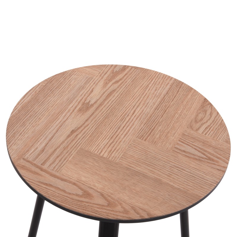 COFFEE TABLES 2PCS SET NORTON FK21088 MDF-METAL Φ80cm & Φ45cm