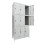LOCKER METALLIC WITH LEGS MALMOE FK21105 9 CABINETS WITH KEY LOCKS IN LIGHT GREY 90x45x195Hcm.