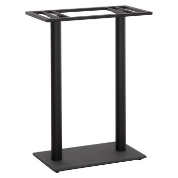 BASE FOR BAR TABLE FK480.01 TWO LEGS-METAL IN BLACK COLOR 80x40x108Hcm.