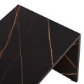 COFFEE TABLES 3PCS SET BENTIL FK9444.12 MELAMINE IN WALNUT-BLACK MARBLE 65x35x45Hcm. COFFEE TABLES 3PCS SET BENTIL FK9444.12 MELAMINE IN WALNUT-BLACK MARBLE 65x35x45Hcm.