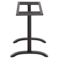 BASE FOR TABLE FK468.11 ALUMINUM DOUBLE IN MATTE BLACK WITH HEIGHT ADJUSTERS 100Χ40Χ73Hcm. BASE FOR TABLE FK468.11 ALUMINUM DOUBLE IN MATTE BLACK WITH HEIGHT ADJUSTERS 100Χ40Χ73Hcm.
