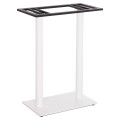 BASE FOR BAR TABLE FK480.02 TWO LEGS-METAL IN WHITE MATTE COLOR 80x40x108Hcm. BASE FOR BAR TABLE FK480.02 TWO LEGS-METAL IN WHITE MATTE COLOR 80x40x108Hcm.