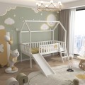 BED FOR KIDS t.MONTESSORI WITH SLIDE PHYLLIS FK701.03 PINE WOOD IN WHITE FOR MATTRESS 190x90cm. BED FOR KIDS t.MONTESSORI WITH SLIDE PHYLLIS FK701.03 PINE WOOD IN WHITE FOR MATTRESS 190x90cm.
