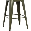 BAR STOOL MEDIUM HEIGHT MELITA-PRO FK8573.43 METAL IN DARK OLIVE GREEN 43x43x67Hcm. BAR STOOL MEDIUM HEIGHT MELITA-PRO FK8573.43 METAL IN DARK OLIVE GREEN 43x43x67Hcm.