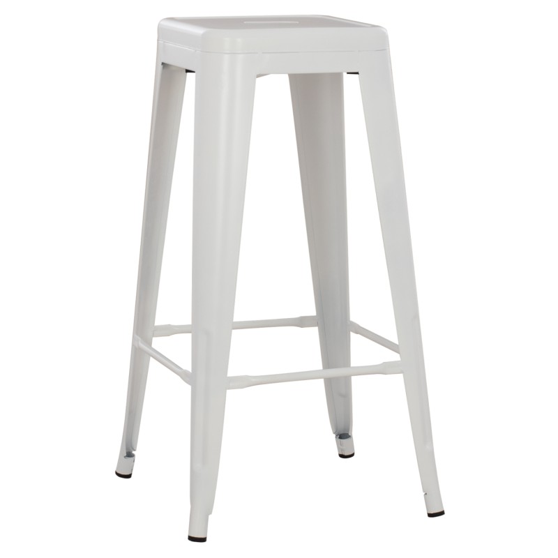 BAR STOOL MELITA-PRO FK8642.41 METAL IN MATTE WHITE 43x43x78Hcm. BAR STOOL MELITA-PRO FK8642.41 METAL IN MATTE WHITE 43x43x78Hcm.