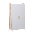 CHILDREN'S WARDROBE PASCHAL FK2494.03 WHITE MELAMINE-PINE WOOD LEGS 96x44x170Hcm. CHILDREN'S WARDROBE PASCHAL FK2494.03 WHITE MELAMINE-PINE WOOD LEGS 96x44x170Hcm.