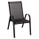OUTDOOR ARMCHAIR LEON FK5000.43 BLACK METAL FRAME & TEXTILENE-4PCS SET- 55x70x91Hcm.