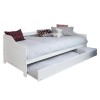 SOFABED TRADDY FK704.03 PINE WOOD IN WHITE FOR MATTRESSES 190x90cm.
