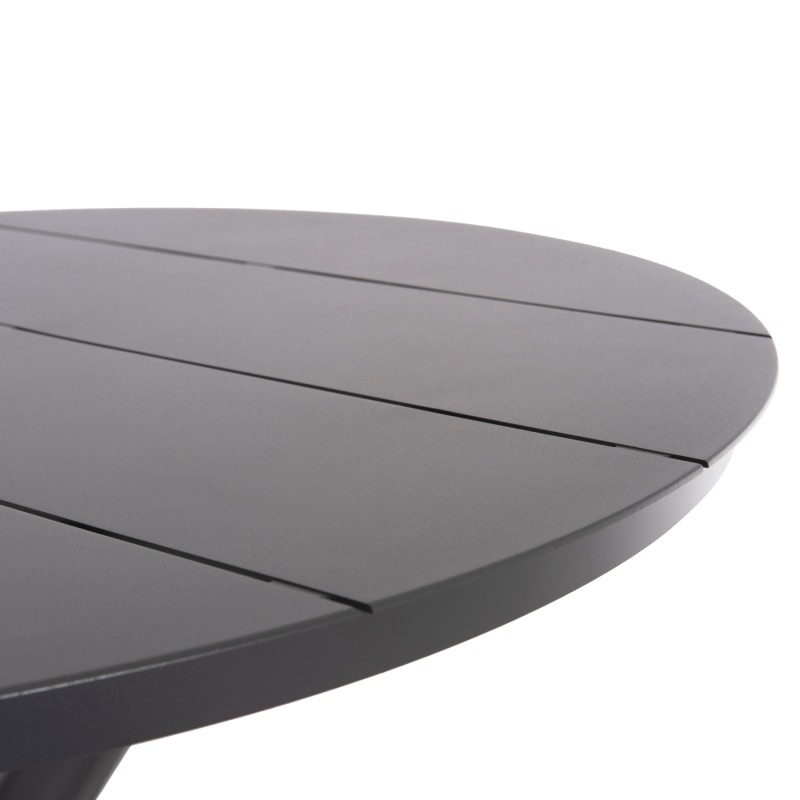 OUTDOOR TABLE ROUND HIGER FK6289.01 GREY ALUMINUM Φ90Χ74Hcm. OUTDOOR TABLE ROUND HIGER FK6289.01 GREY ALUMINUM Φ90Χ74Hcm.