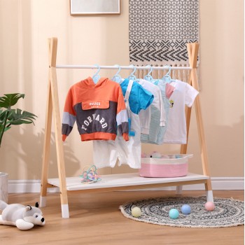 KIDS' CLOTHES HANGER WITH SHELF PASCHAL FK2490.03 MELAMINE-PINE WOOD 100x40x100Hcm. KIDS' CLOTHES HANGER WITH SHELF PASCHAL FK2490.03 MELAMINE-PINE WOOD 100x40x100Hcm.